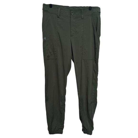 Under Armour Military Green Light & Dry Loose Fit Jogger Pants Women's SP NWT - Picture 1 of 10